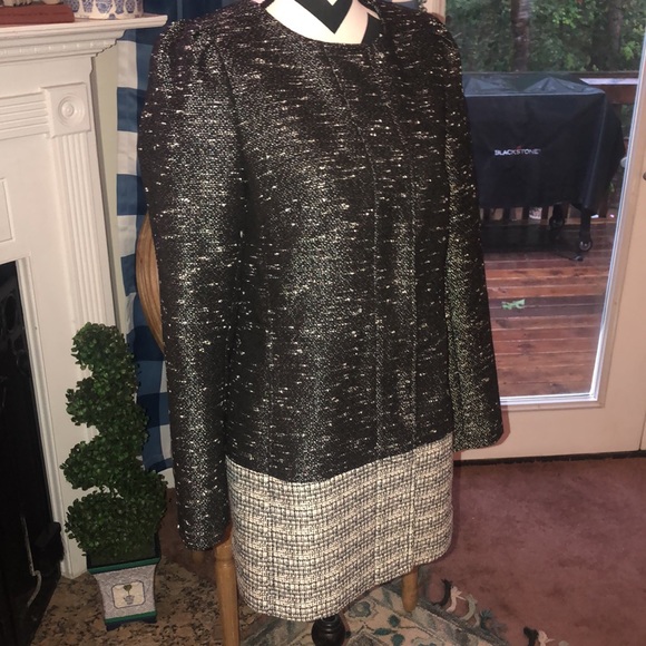 NWOT 📸Banana Republic Black Tweed Dress Jacket/Coat 📸 SzM - Picture 12 of 13